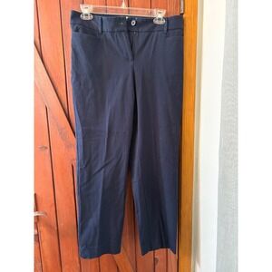 Talbots Petites Curvy Navy Blue Dress Pants Trousers Womens Size 8P Business